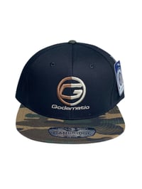 Image 2 of Godamatic 2 Tone Camo (Embroidered) 100% Cotton Snap Back Hats