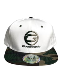 Image 3 of Godamatic 2 Tone Camo (Embroidered) 100% Cotton Snap Back Hats