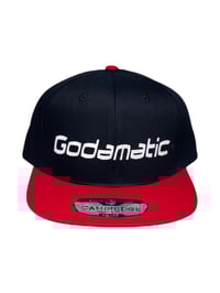 Image 1 of Godamatic 2 Tone Snap back (3D brick Logo) Hat 100% cotton