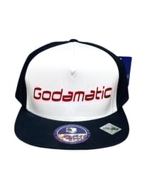 Image 4 of Godamatic 2 Tone Snap back (3D brick Logo) Hat 100% cotton