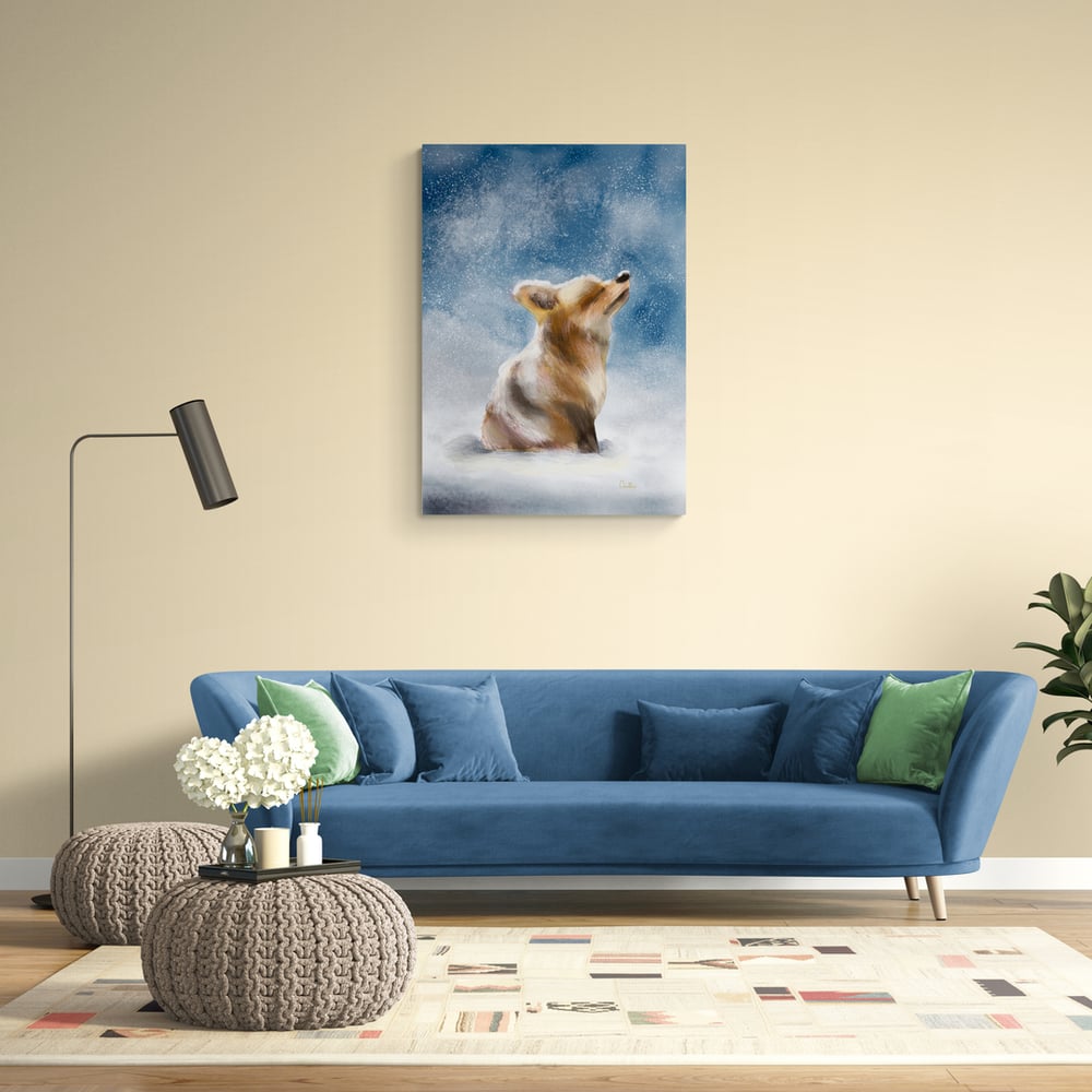 Sweet Fox - Artwork -Canvas Print 