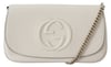 White Soho Disco GG Tassel Chain Crossbody Bag