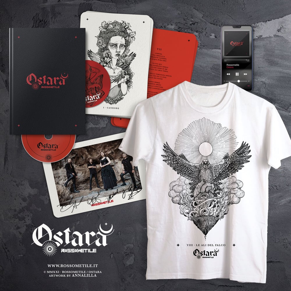 OSTARA - CD Box + T-shirt "Le ali del falco"