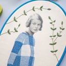 Image of Bastidor Ingrid Bergman jersey azul