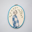 Image of Bastidor Ingrid Bergman jersey azul