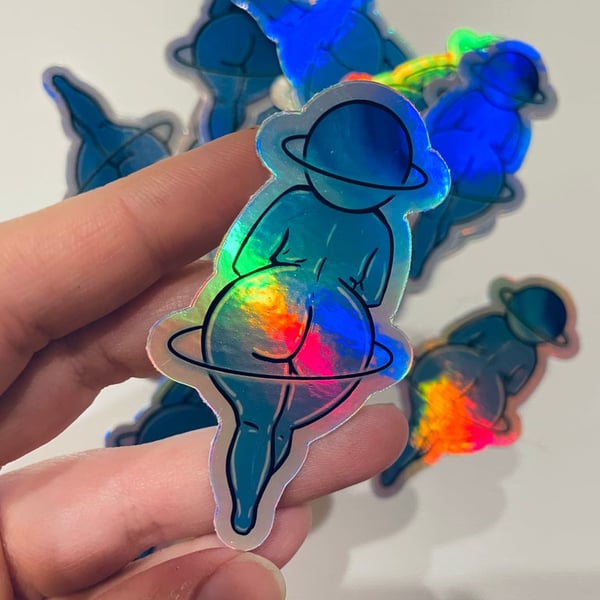 Image of Out of this world  Holographic Sticker