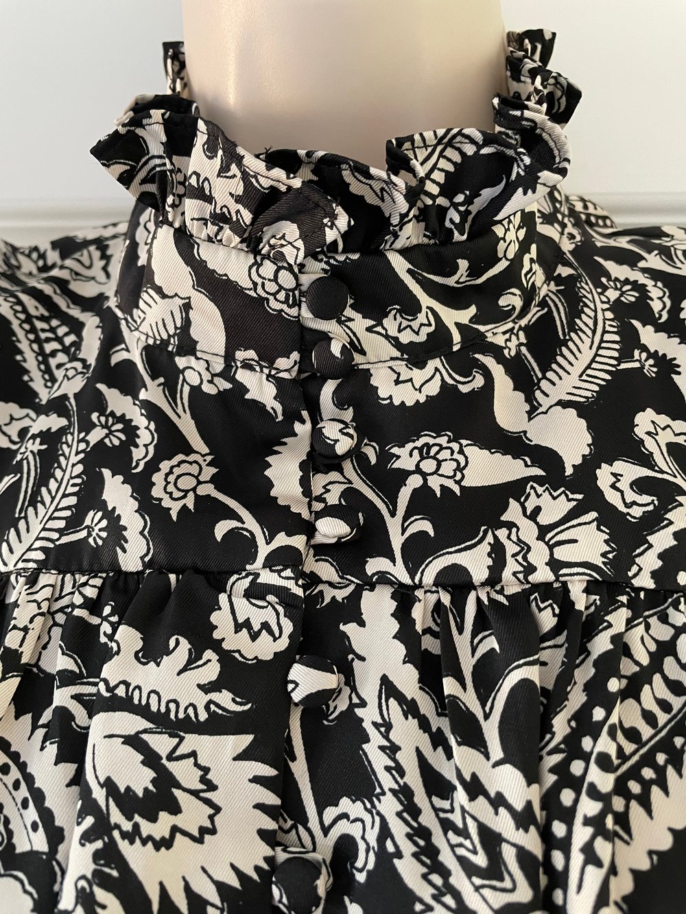 Victorian Style Monochrome Blouse