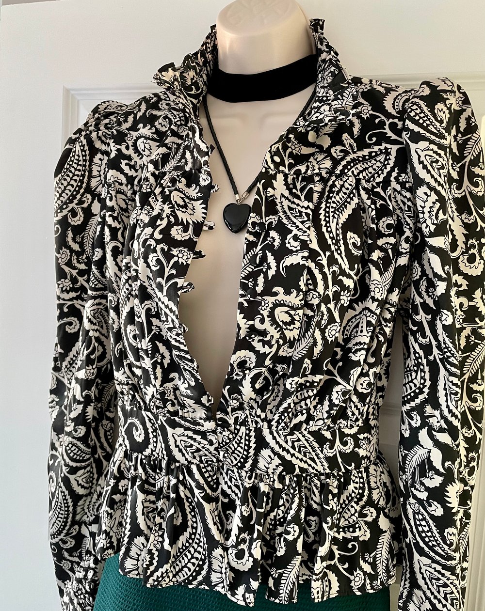 Victorian Style Monochrome Blouse