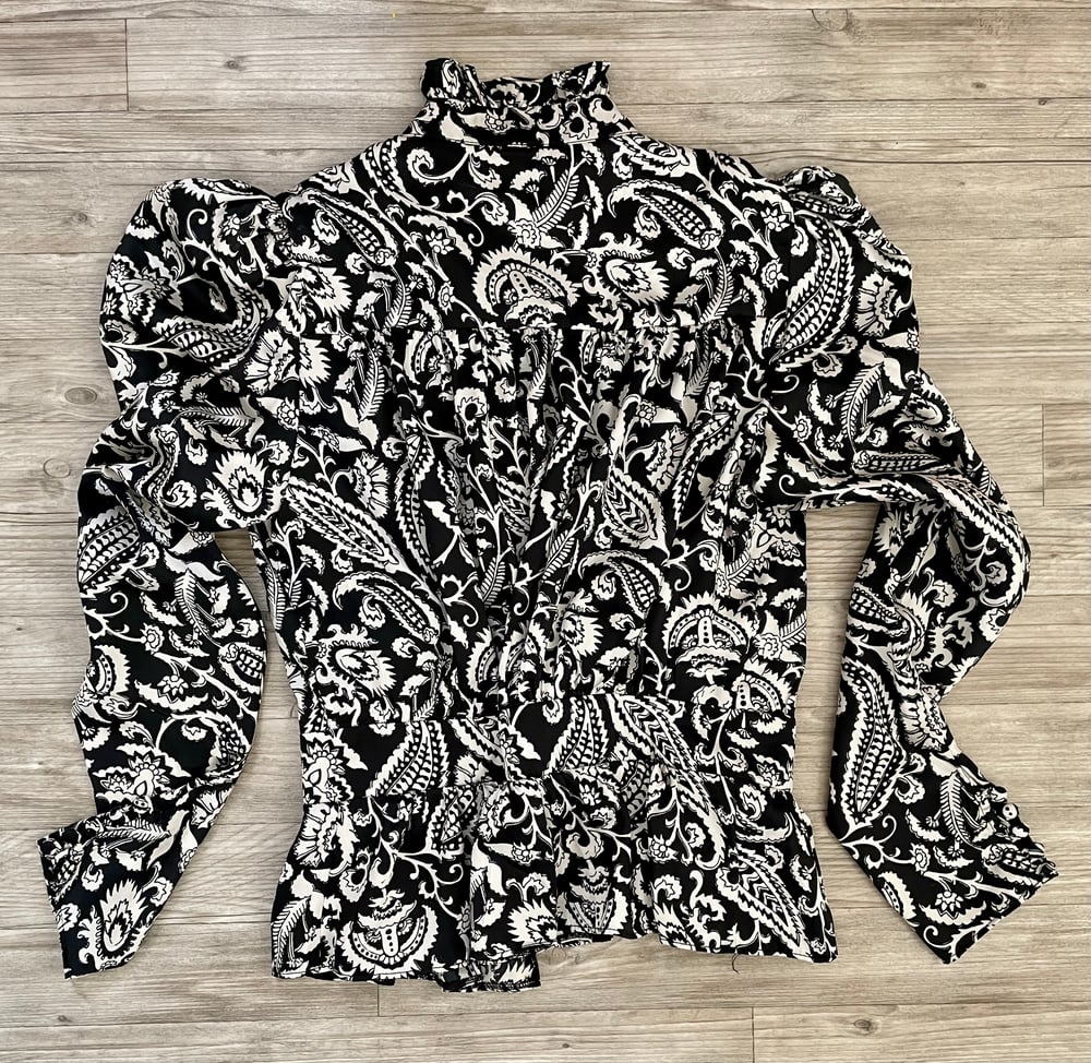 Victorian Style Monochrome Blouse