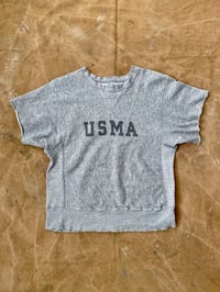 Image 2 of 70s CHAMPION USMA CUTOFF SLEEVES SWEATSHIRT