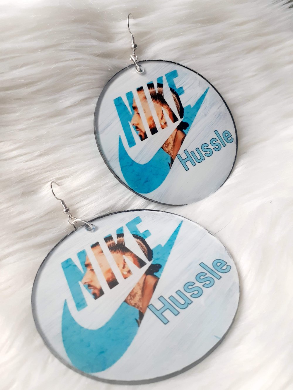 Image of H60d Hussle, Hip Hop , Fashion, Statement, Sublimation earrings