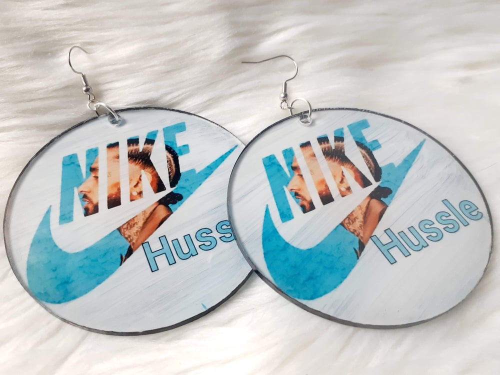 Image of H60d Hussle, Hip Hop , Fashion, Statement, Sublimation earrings