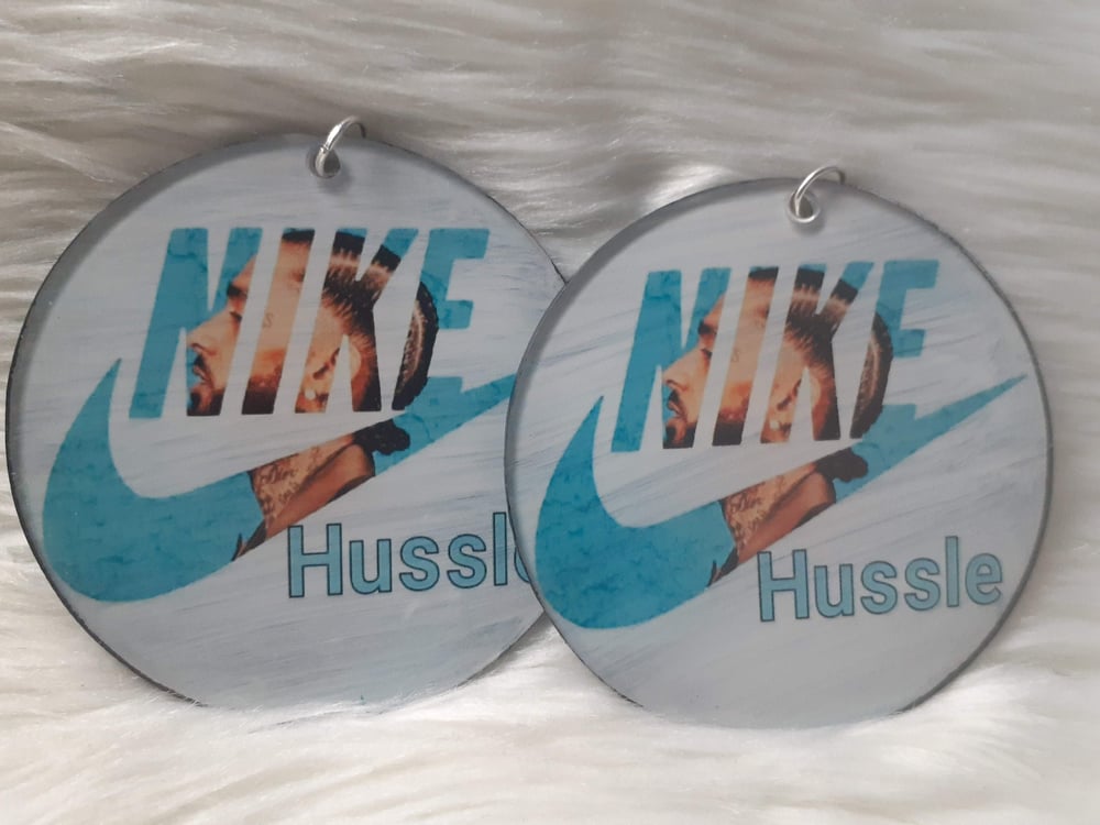 Image of H60d Hussle, Hip Hop , Fashion, Statement, Sublimation earrings