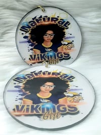 Image 1 of Team, Natural Viking Girl, Afrocentric jewelry, Black culture earrings