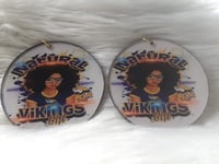 Image 4 of Team, Natural Viking Girl, Afrocentric jewelry, Black culture earrings