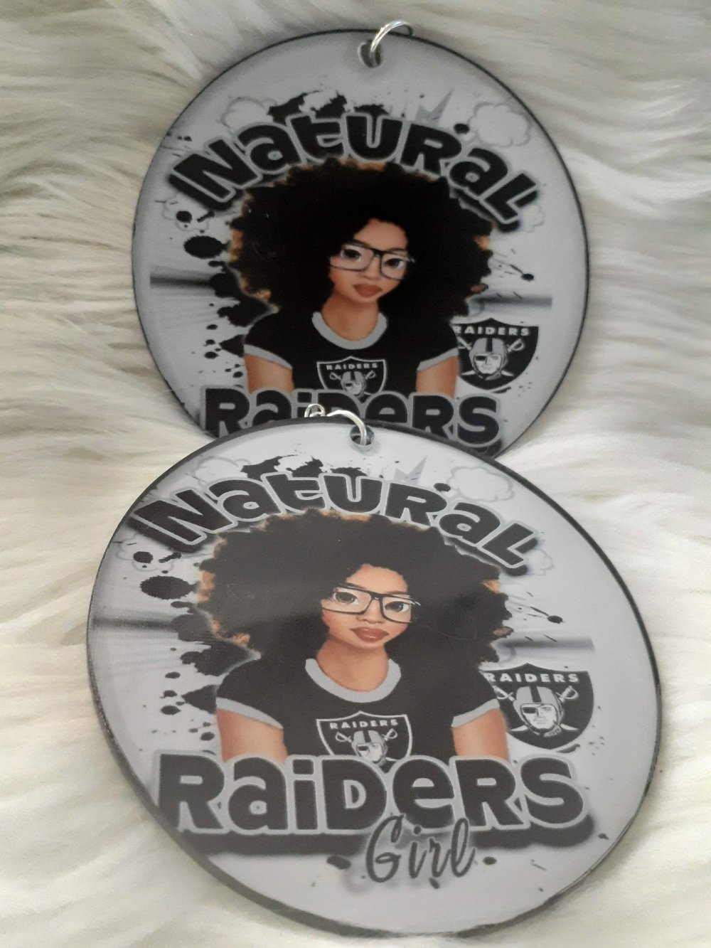 Image of Team, Natural Raiders Girl, Afrocentric jewelry, Black culture earrings