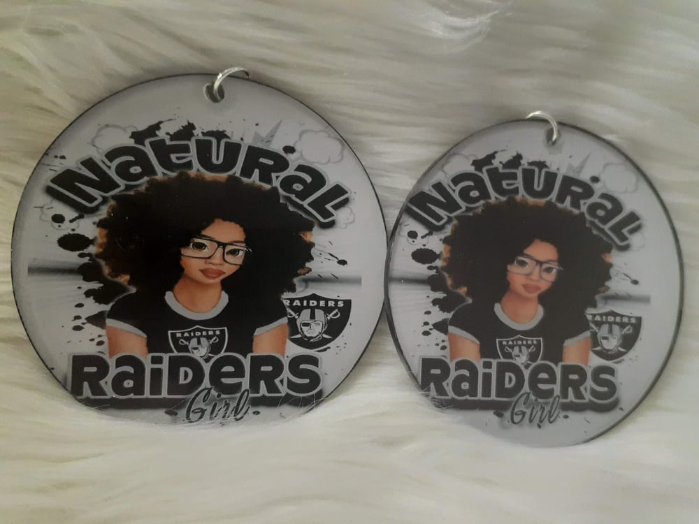 Image of Team, Natural Raiders Girl, Afrocentric jewelry, Black culture earrings