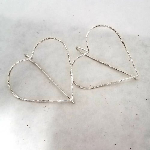 Image of Open heart earrings