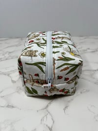 Image 3 of Handmade Strawberry Field Boxy Pouch