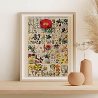 Image 2 of Vintage Floral Art Print Poster No 13
