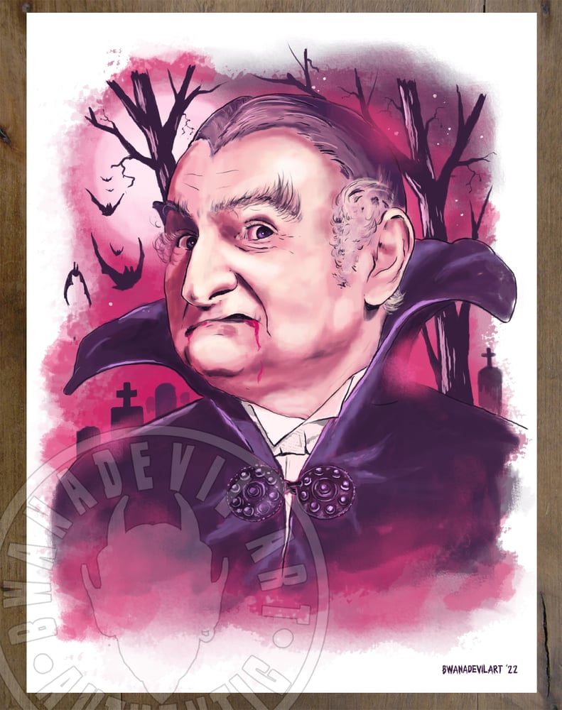 Image of Grandpa Munster 9x12 in. Art Print