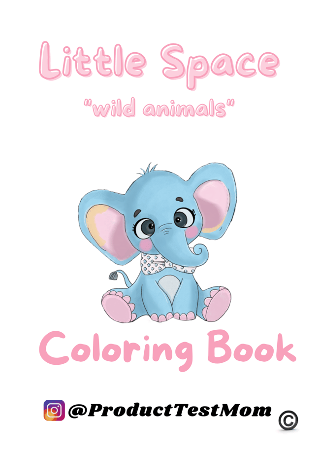 Little Space "wild animals" coloring book