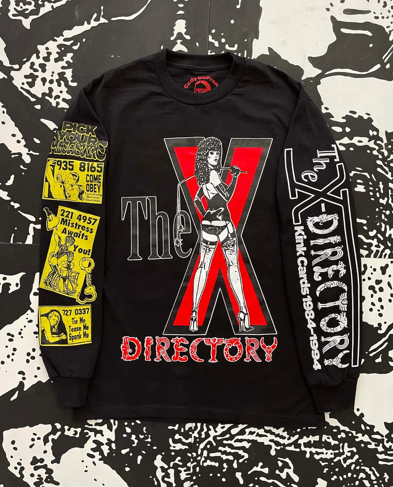Image of THE X-DIRECTORY LONG SLEEVE (BLACK)