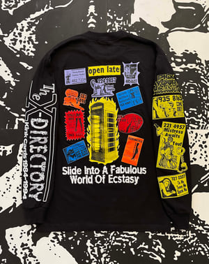 Image of THE X-DIRECTORY LONG SLEEVE (BLACK)