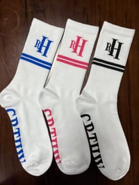 Image 3 of “Get Rich the Hard Way” Socks