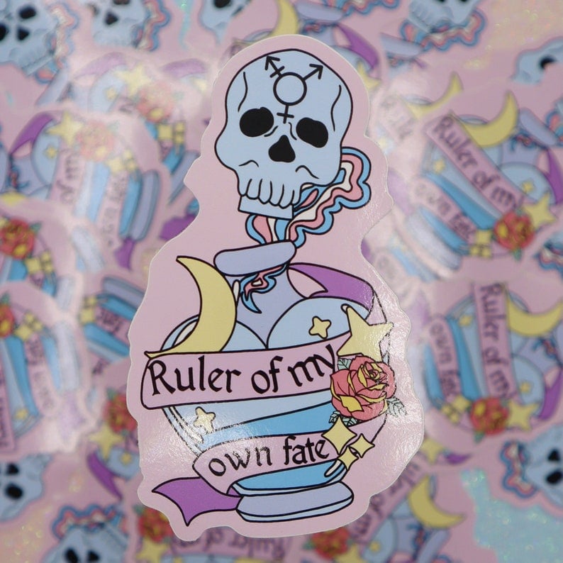 Image of Ruler Of My Own Fate Large Vinyl Sticker