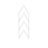V shape french stencil