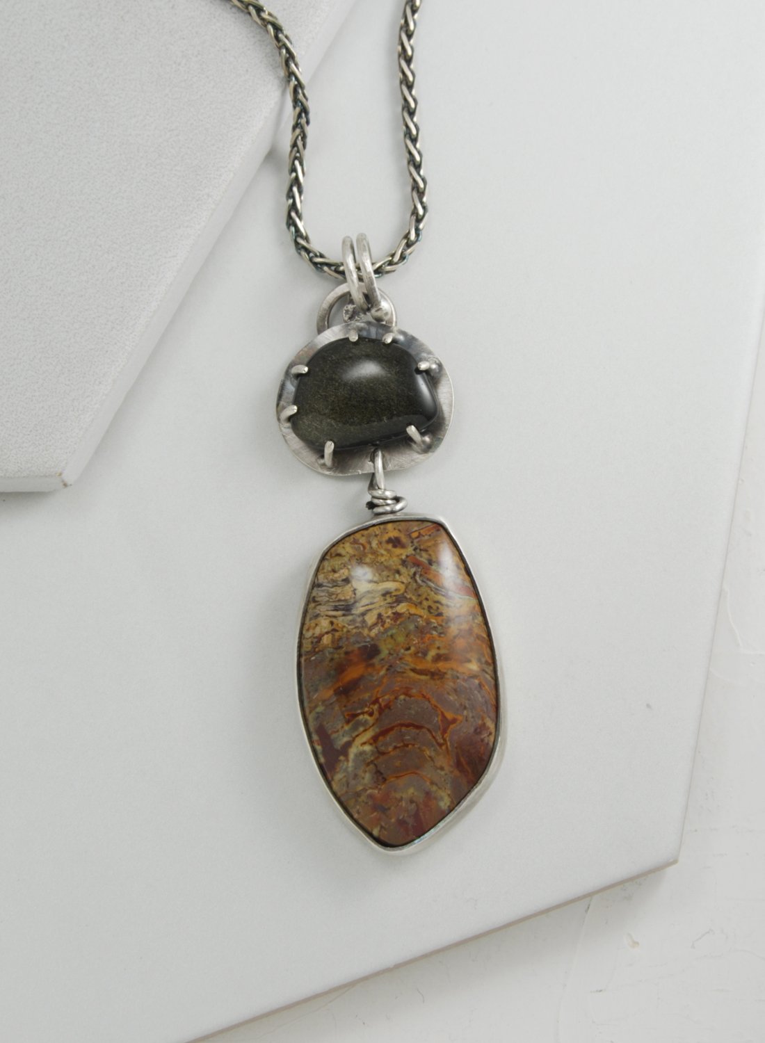 Kaleidescope Jasper Sterling hotsell Silver Pendant