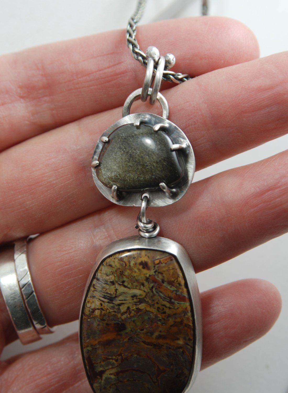 Kaleidescope Jasper Sterling hotsell Silver Pendant