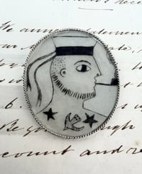 Smoking Sailor Brooch 