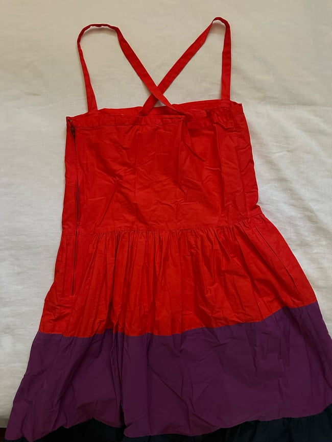 70s Ted Lapidus color block sundress 