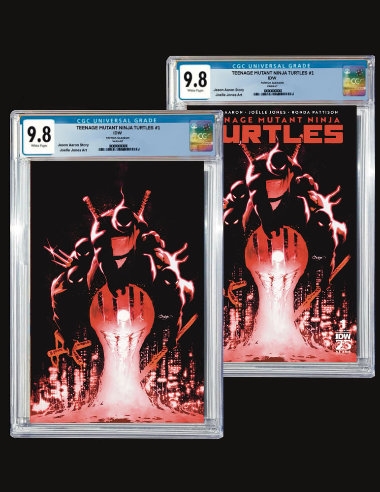 Image of Set CGC TMNT #1 Gleason Variant Virgin and Trade dress