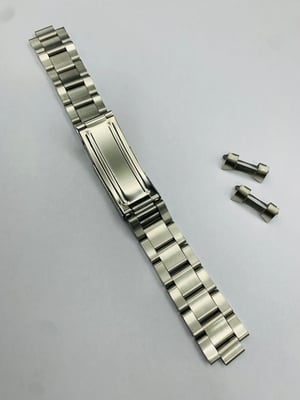 Image of 19mm Seiko curved lugs stainless steel gents watch strap,New.(MU-17)