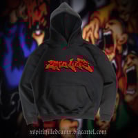 Image 1 of 25 TA LIFE (BLACK OVERZIDED HOODIE)
