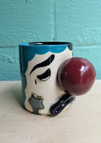 Image 1 of  ☆ pastel goth clown mug (red nose)  ☆ 