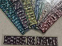 Image 3 of DARK RED MINITRUCK ERA MAGAZINE 11 1/2" DECAL 
