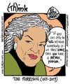 Toni Morrison Cartoon Print