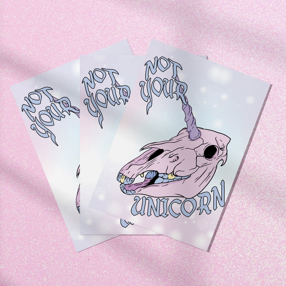 Image of Not Your Unicorn Art Print