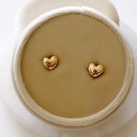 Image 3 of Heart of Gold Stud earrings