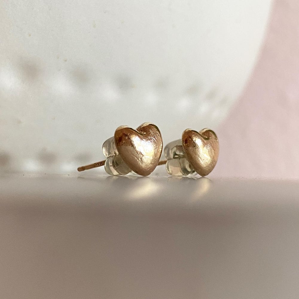 Image of Heart of Gold Stud earrings