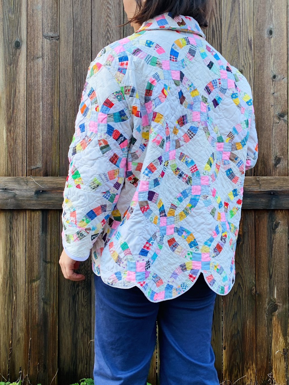Image of Quilt Chore Coat — Cathedral Windows