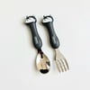 Animal spoon and fork - dog