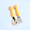 Animal spoon and fork - deer