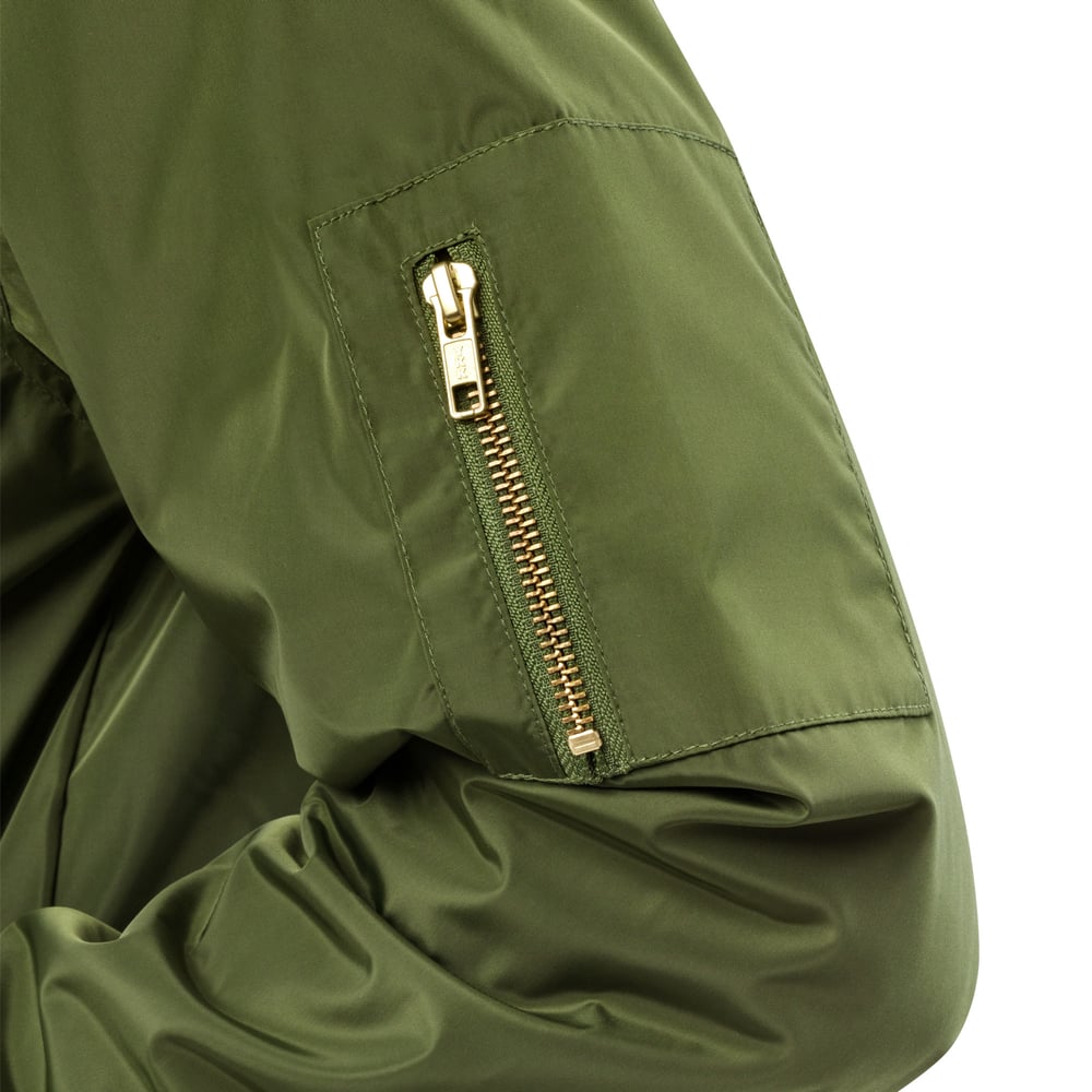 Image of HEART 2 PREMIUM RECYCLED BOMBER JACKET WHITE