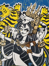 "Gold Leaf edition" - Sérigraphie Apsara Dance
