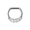Bardot - Jewelled Septum Clicker Silver (Surgical Steel, 1.6 mm)